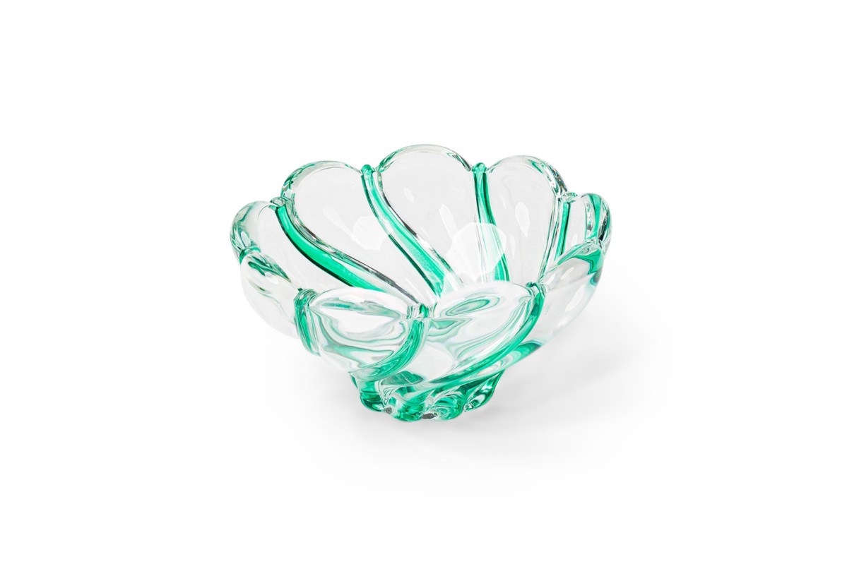 German mid century perpermint swirl patterned bowl