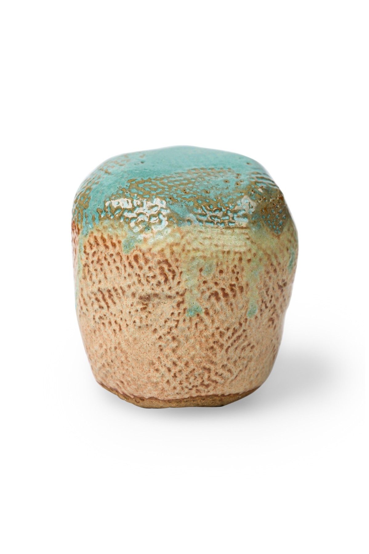 Contemporary american stone shaped textured figure