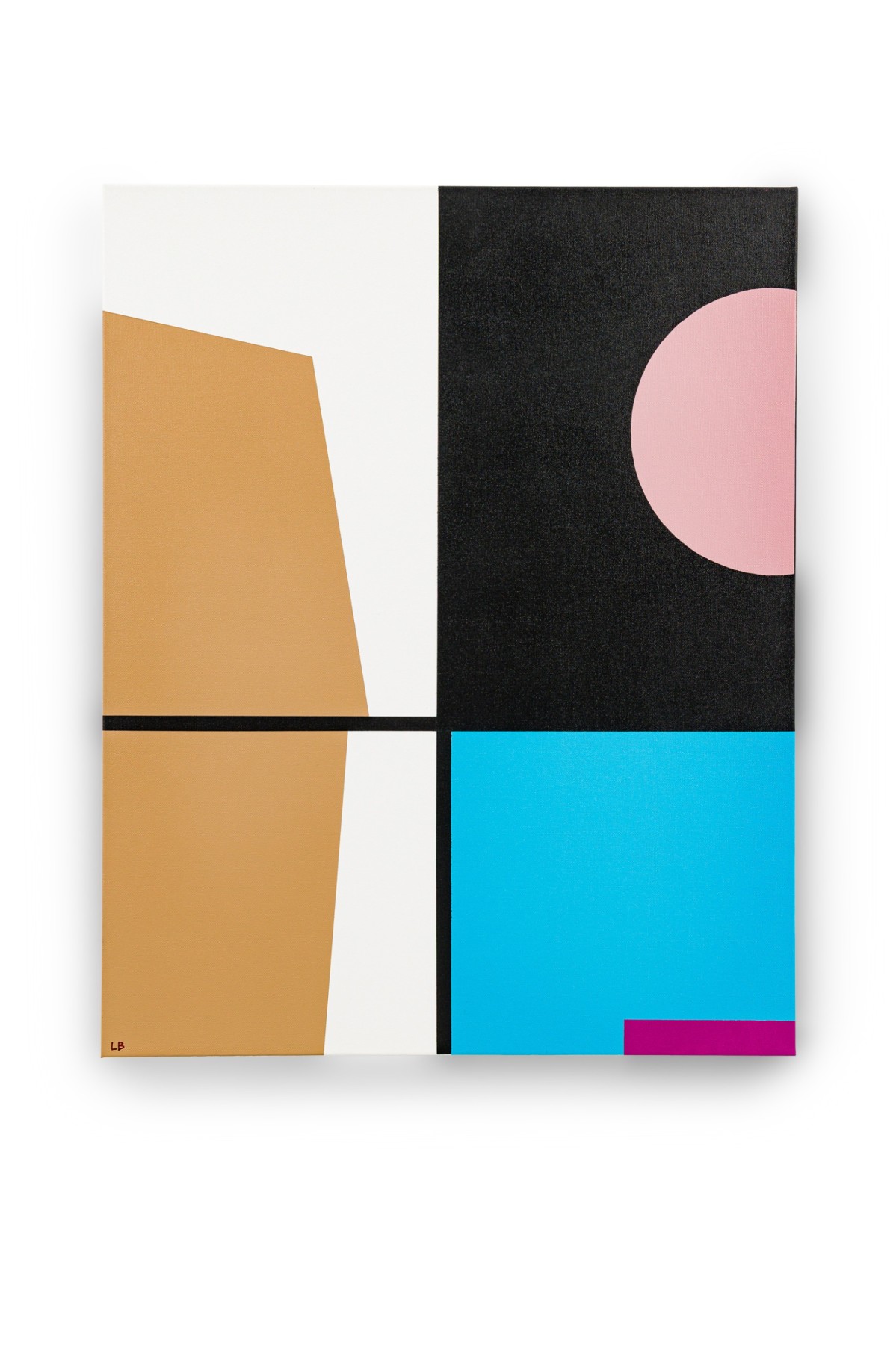 Larry bentley contemporary acrylic on canvas titled azul claro