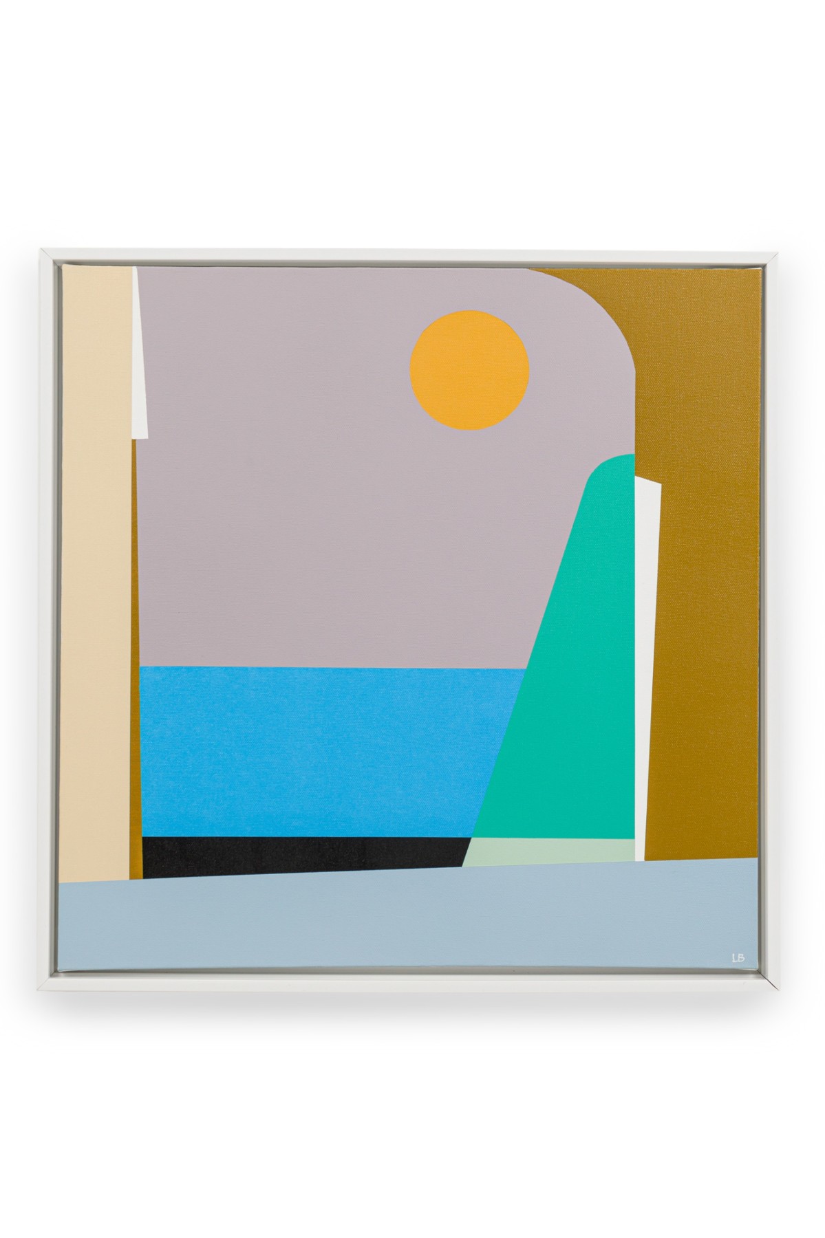 Larry bentley contemporary acrylic on canvas titled poolside 