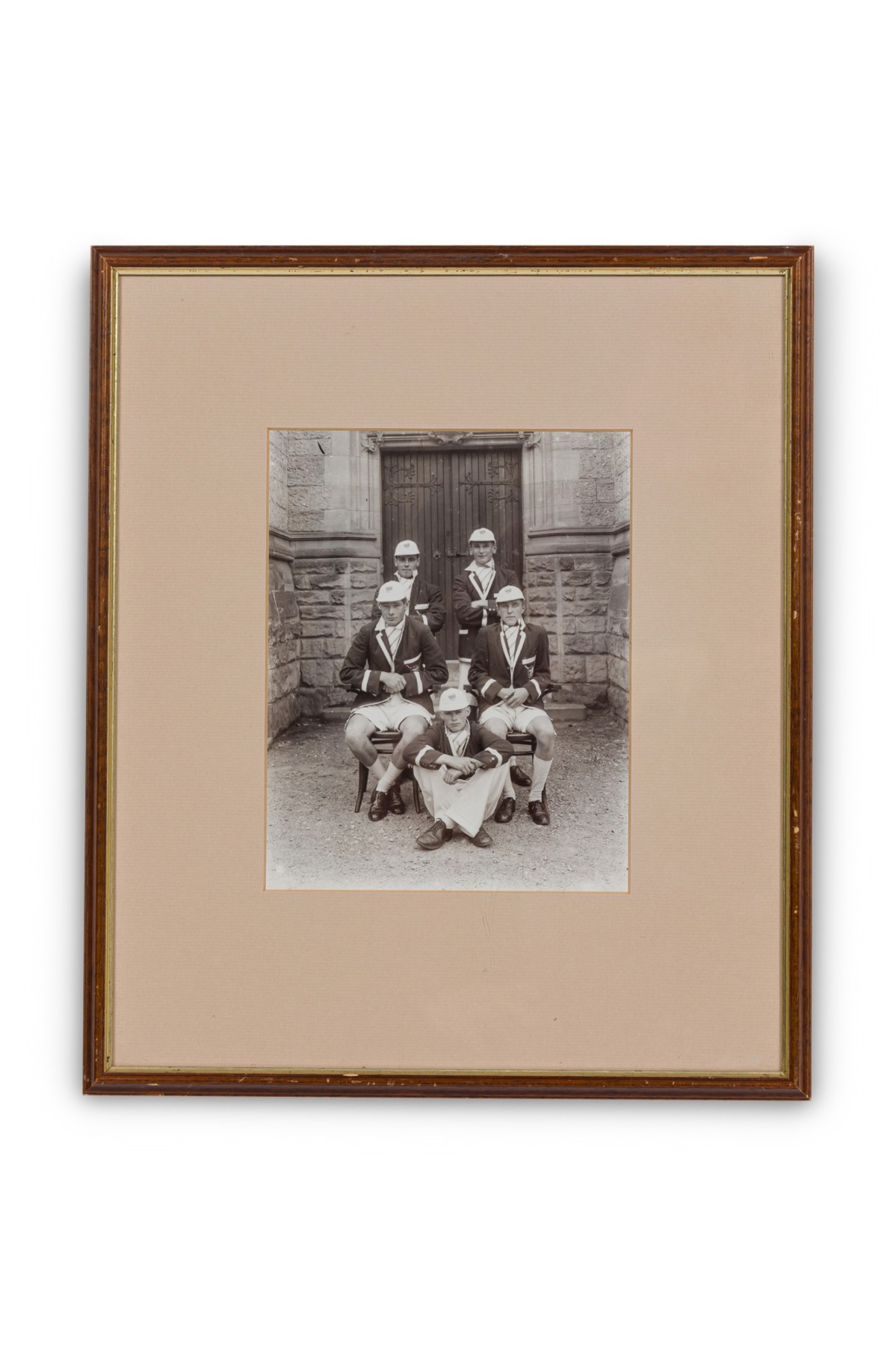 American vintage tennis team photograph