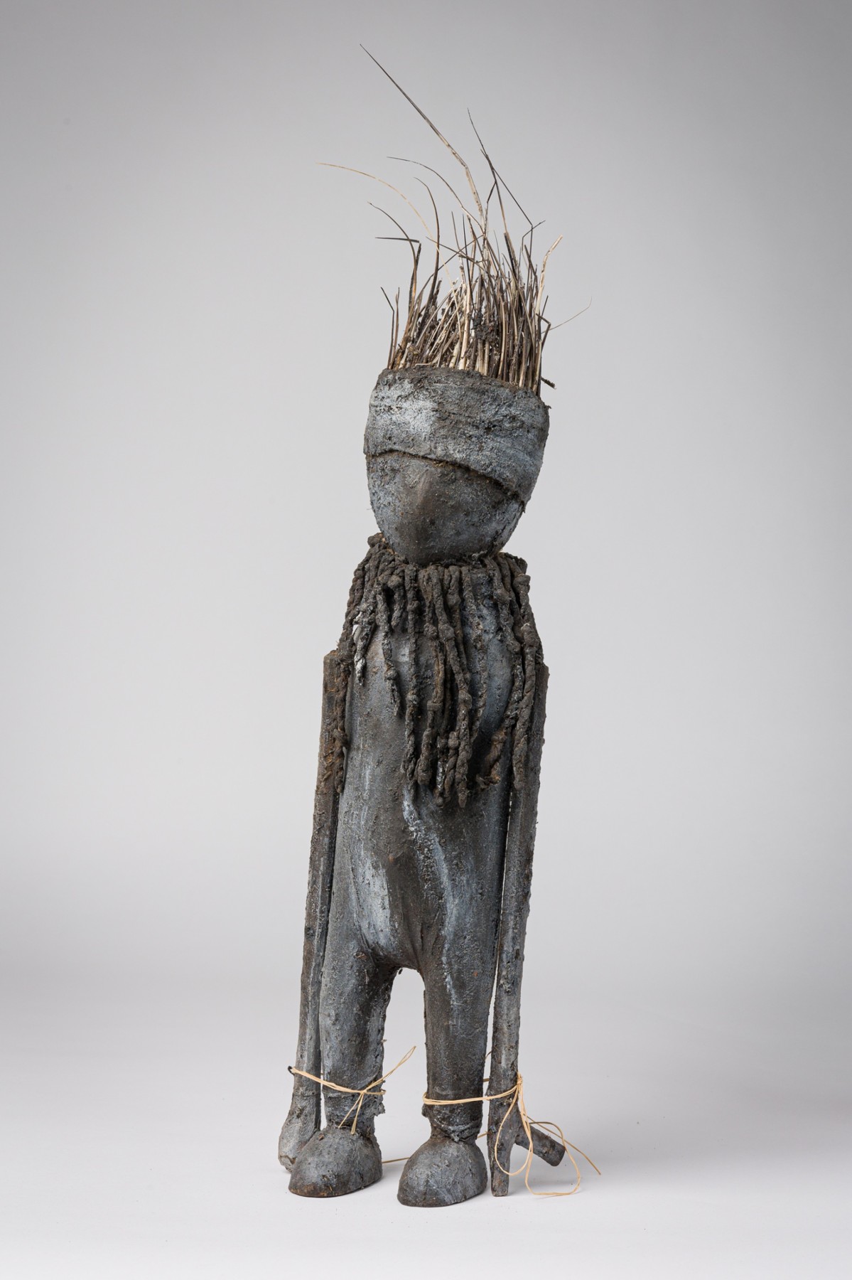 African ivory coast early 21st century carved wooden kafigueledio senoufo fetish figure 