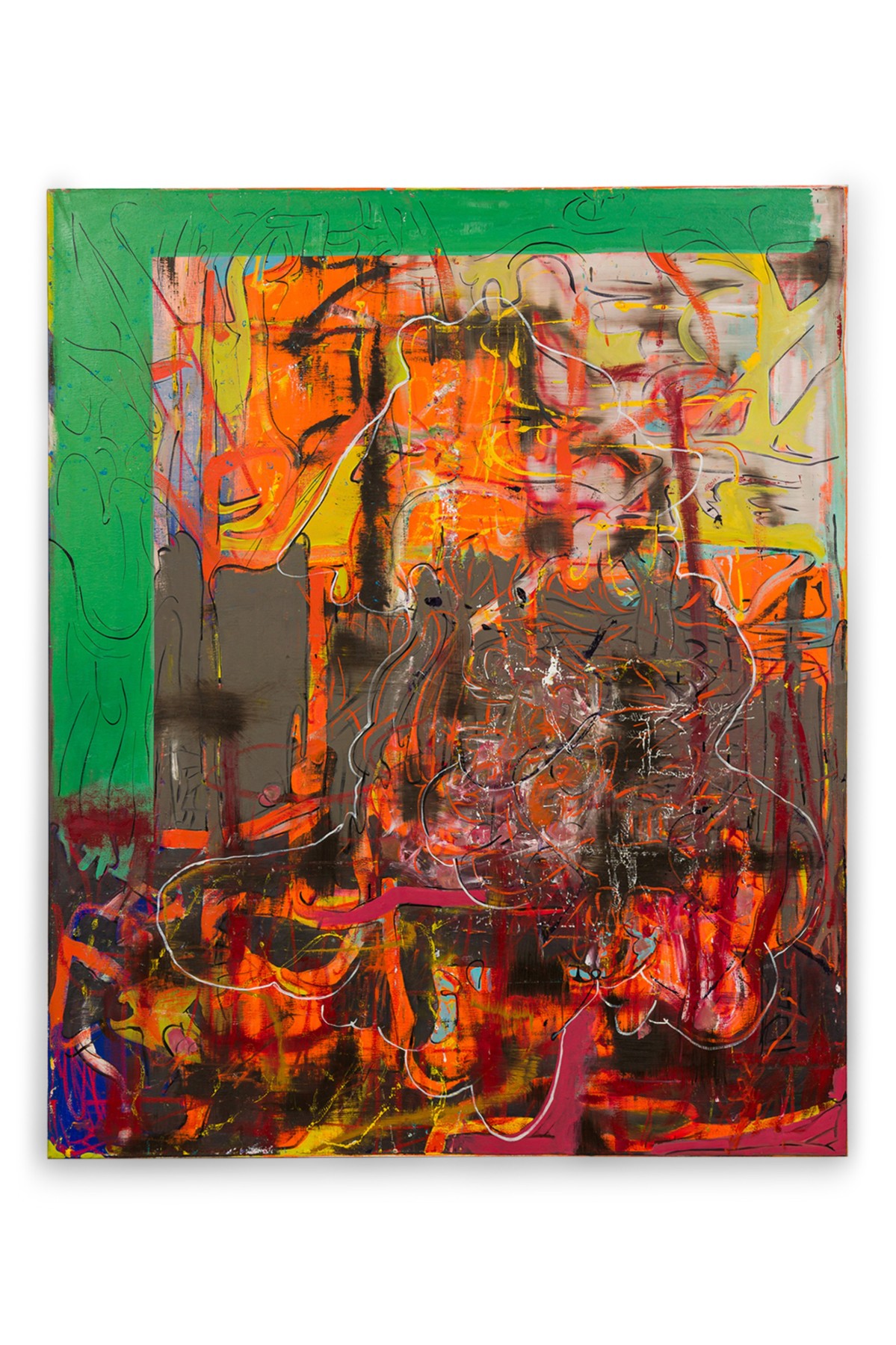 American contemporary large dynamic painting