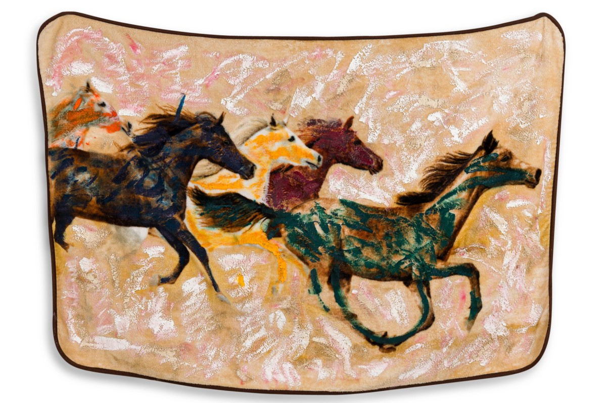 American contemporary abstract horse blanket painting 22