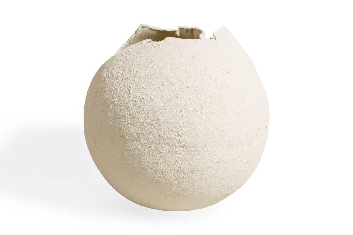 Contemporary no twenty one porcelain sculptural vase urn