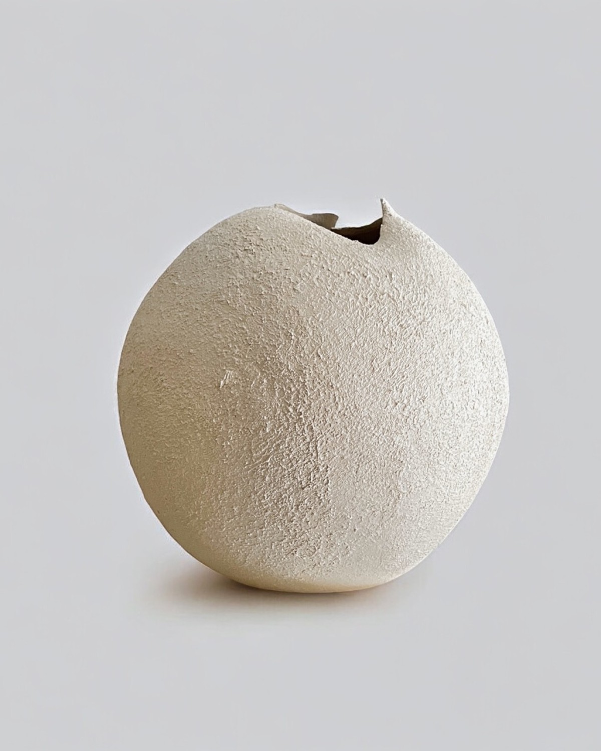 Contemporary shadow three glazed ceramic sculptural urn vase