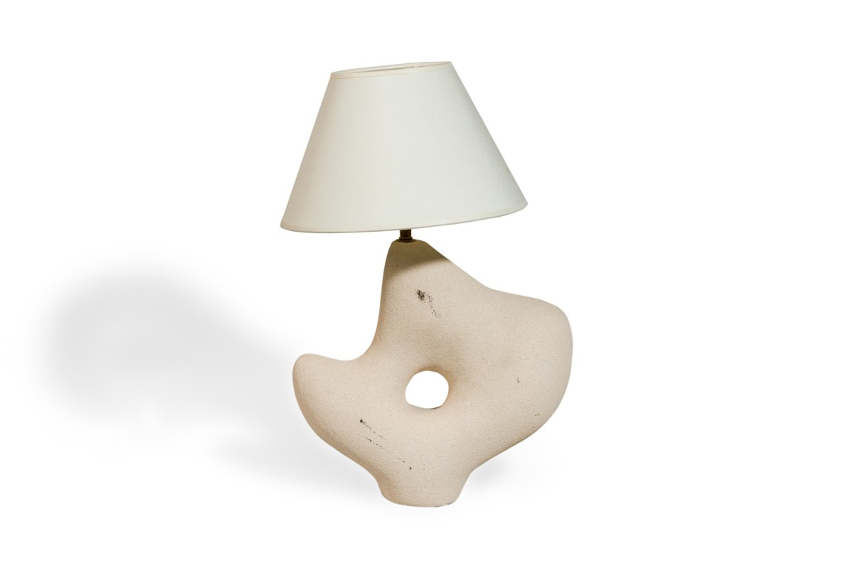 Contemporary hand sculpted sandstone lamp paulette 