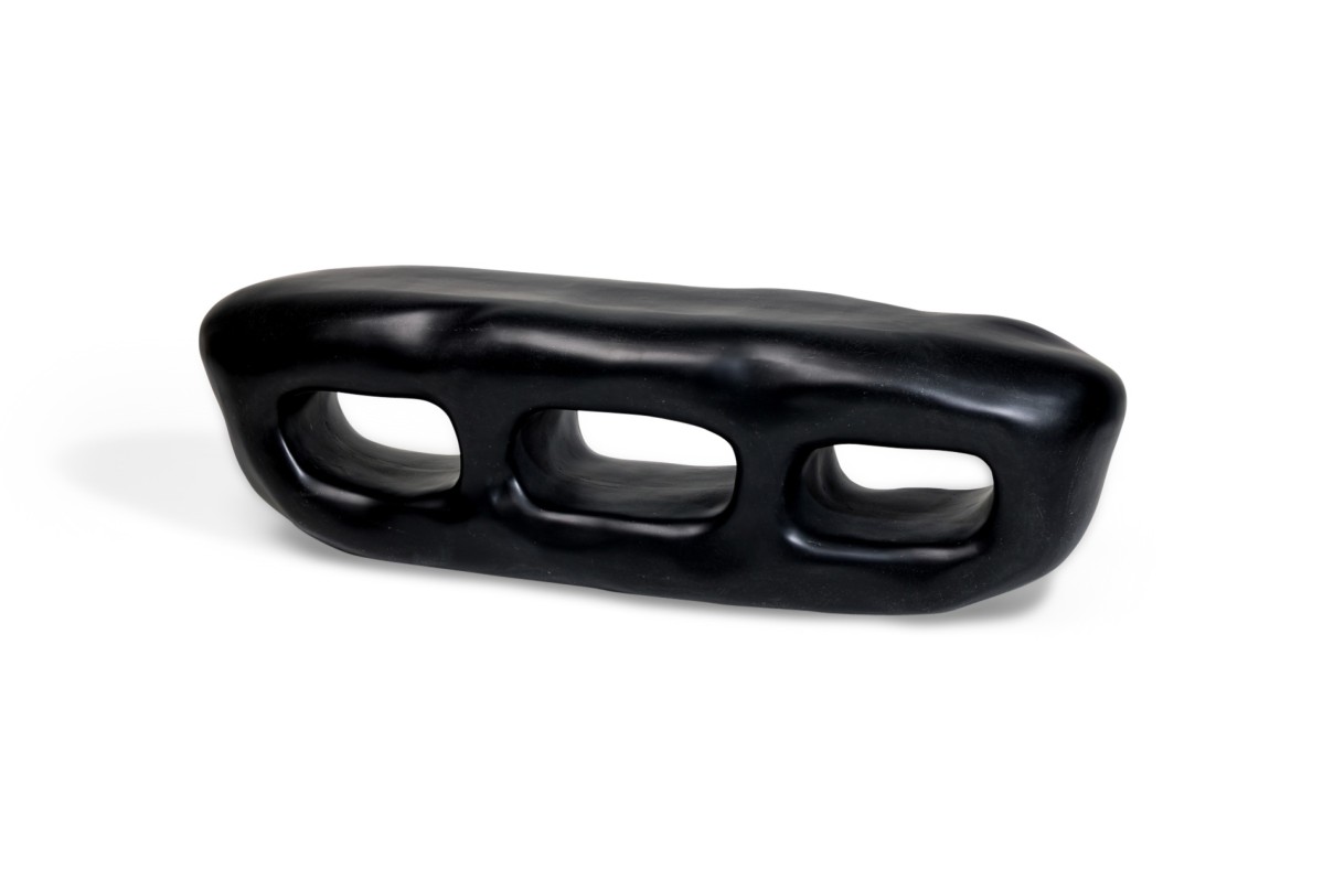 Contemporary black cave fiberglass cabinet