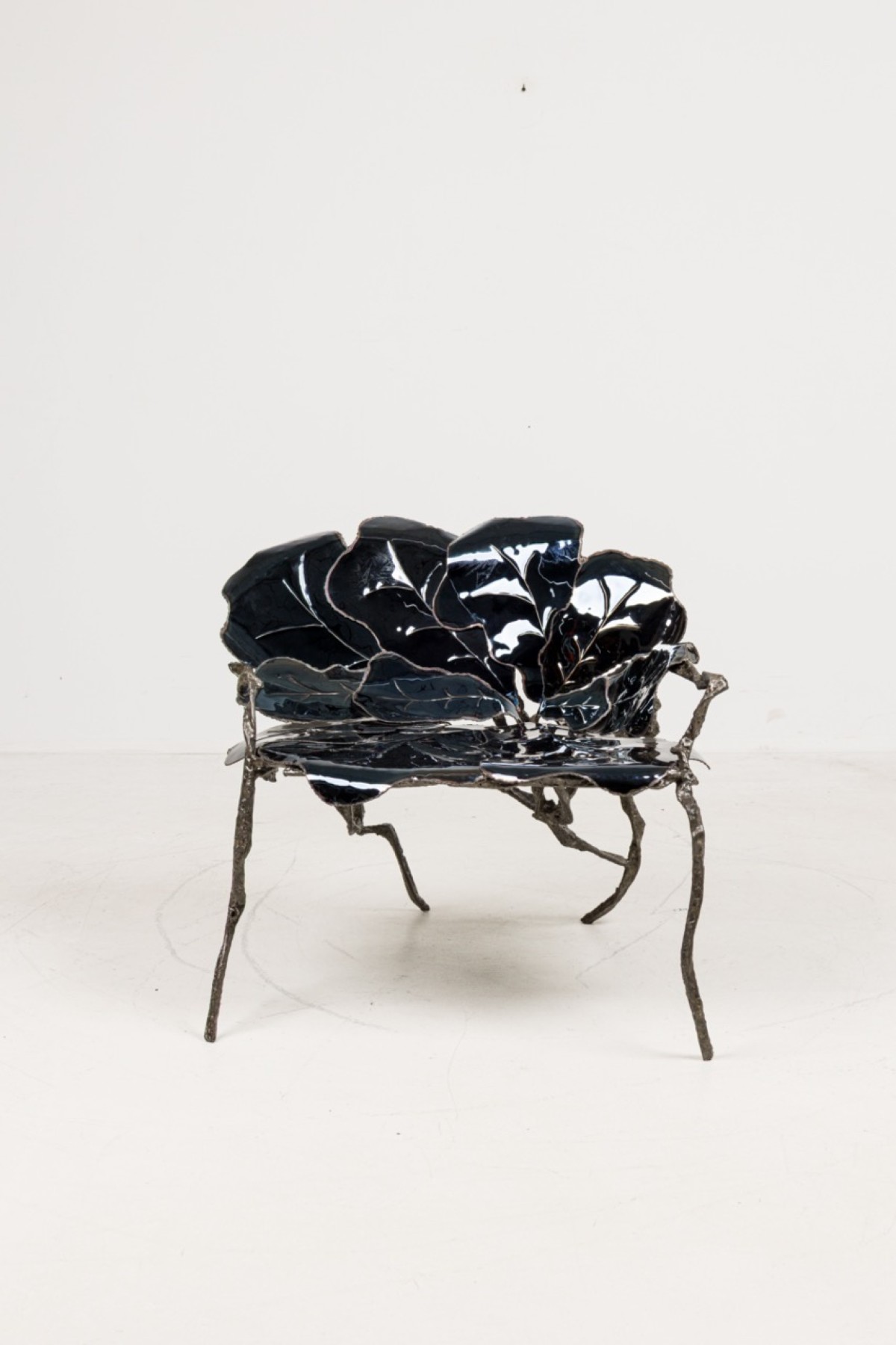 Comtemporary austrian black throne chair