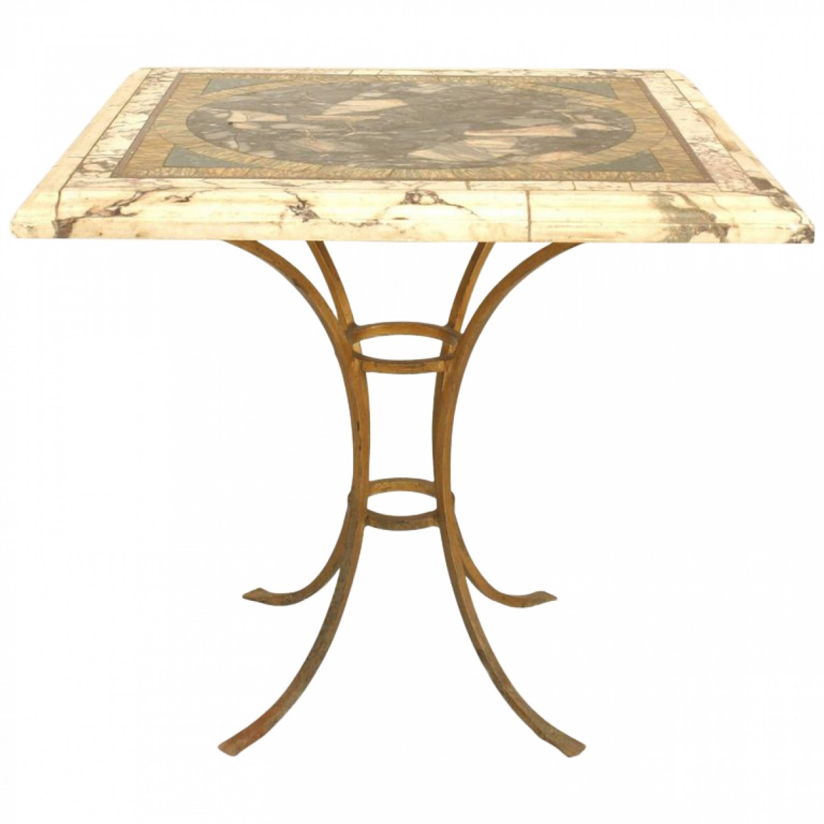 Italian neo classic marble end table