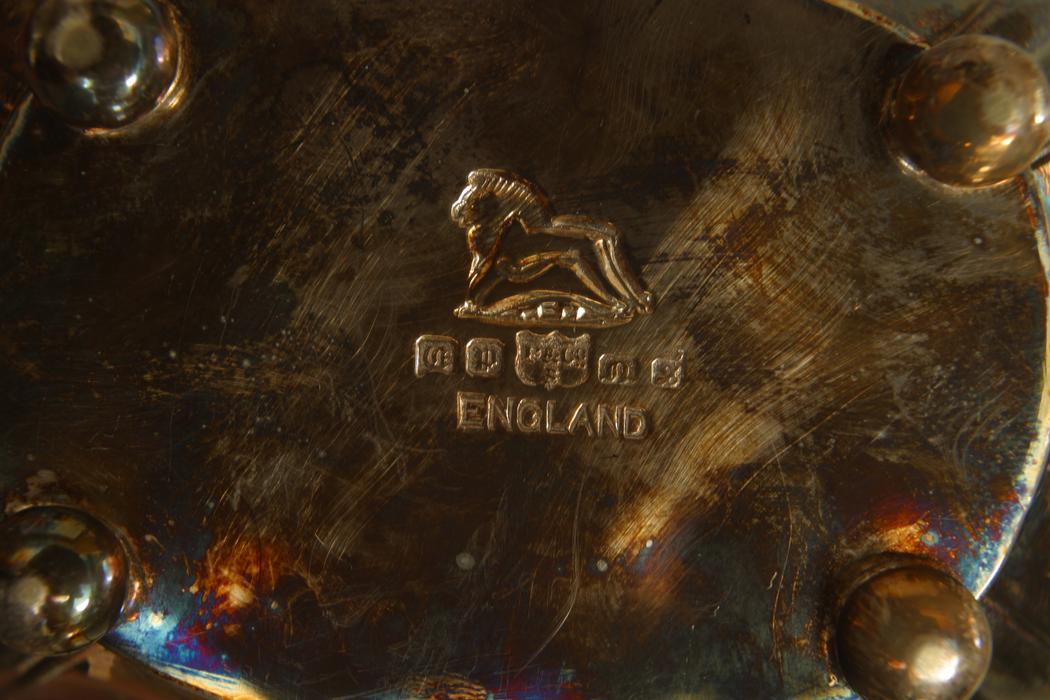 English victorian silver plate tea set 1