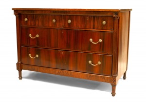 Italian neo classic walnut chest