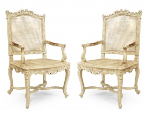 French regence carved chairs