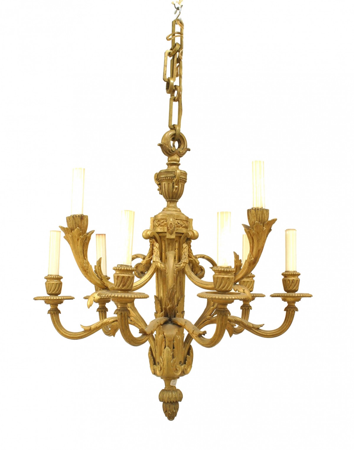 French louis xvi style gilt bronze chandelier 1