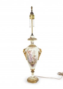 French victorian sevres porcelain table lamp 2