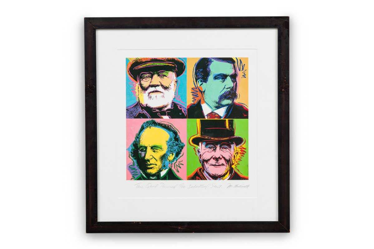 M chickerella contemporary american print titled this quad powered the industrial start 1