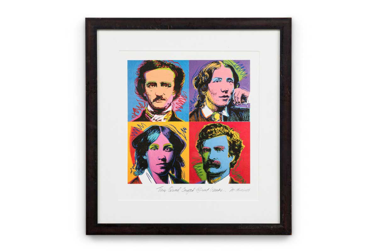 M chickerella contemporary american print titled this quad crafted great works 1