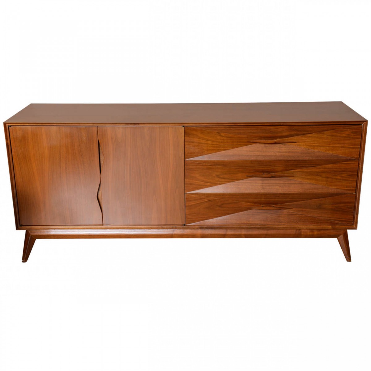 Albert parvin mid century modern walnut cabinet