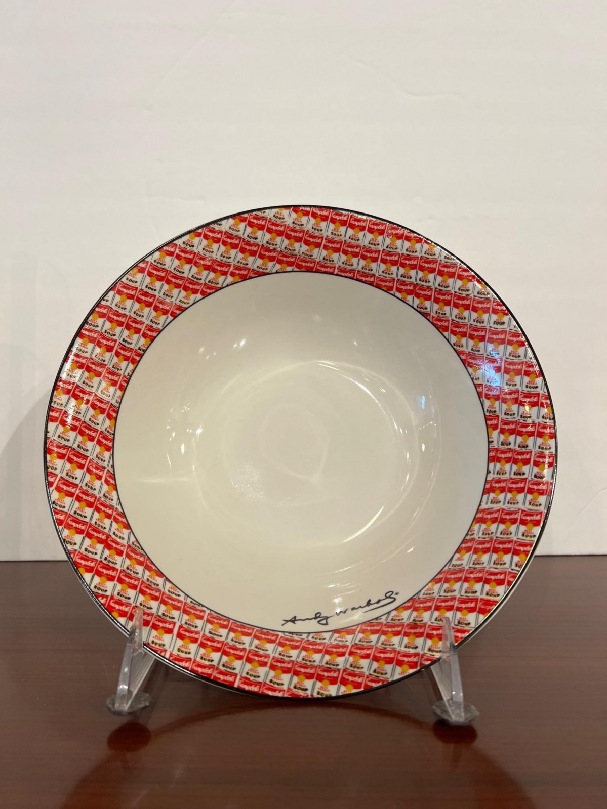 Andy warhol american modern 100 cans pattern serving bowls