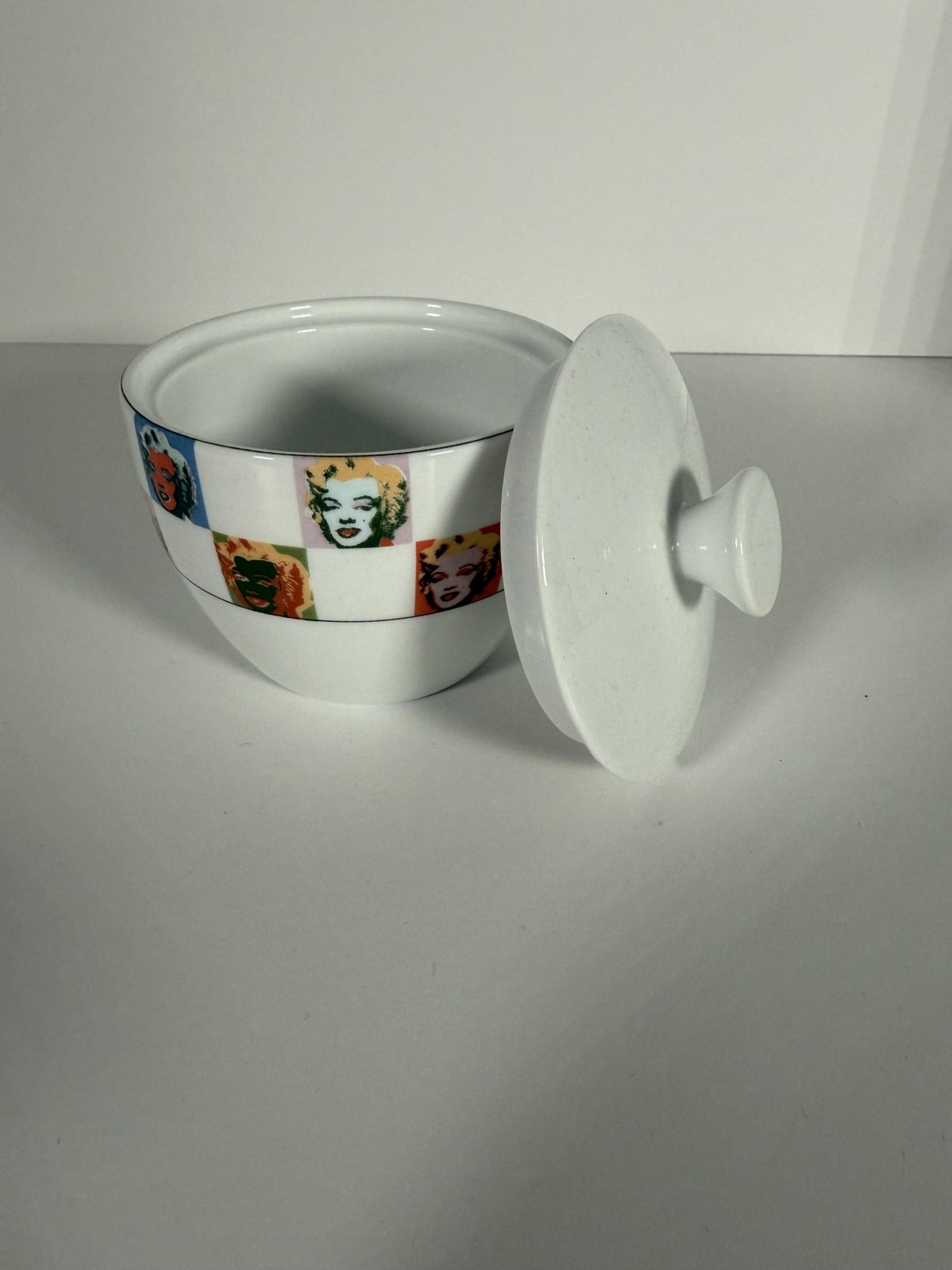 Andy warhol american modern some like it hot pattern sugar bowl