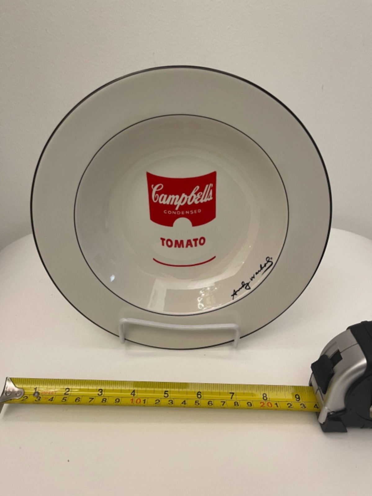 Andy warhol american modern disappearing can campbells soup pattern soup bowls 1