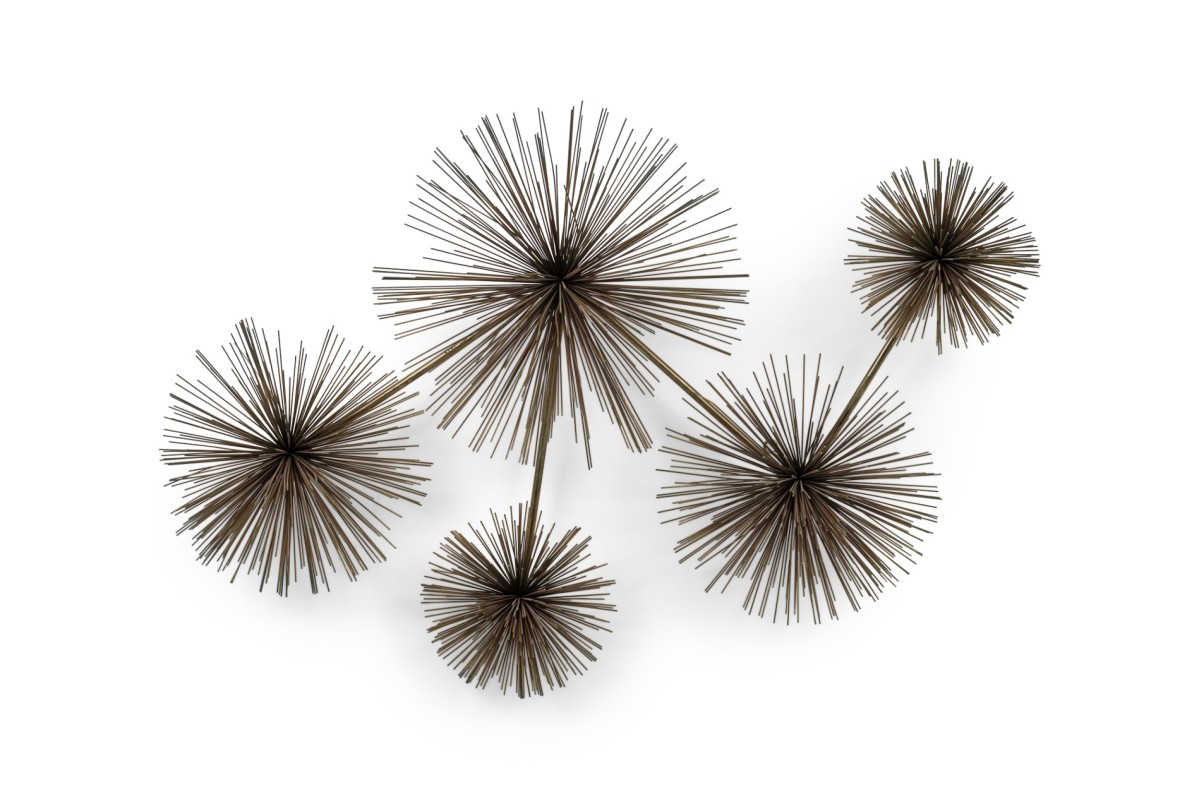 Contemporary american curtis jere metal wall sculpture