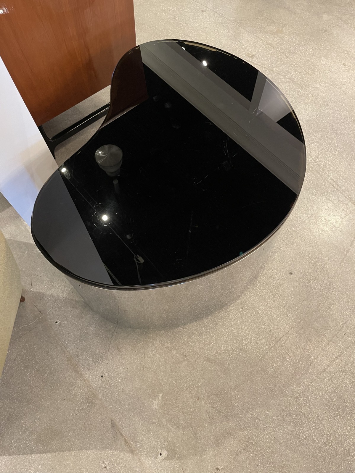 Important karl springer polished stainless freeform table 3