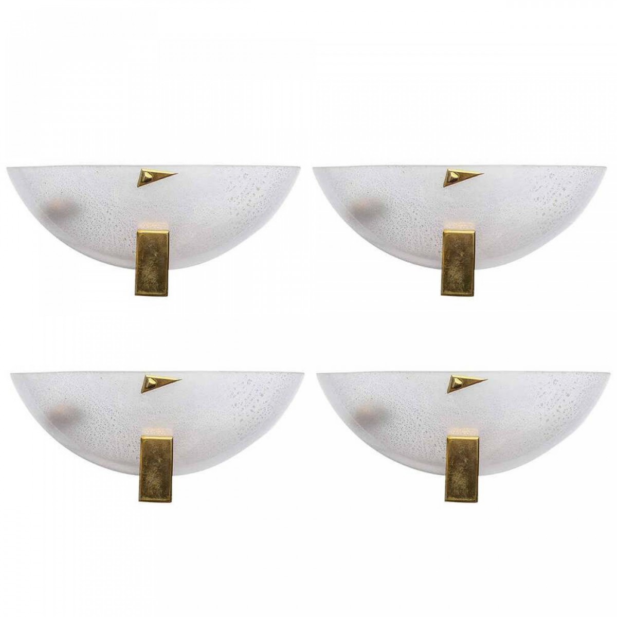 Set of 3 barovier e toso wall sconces