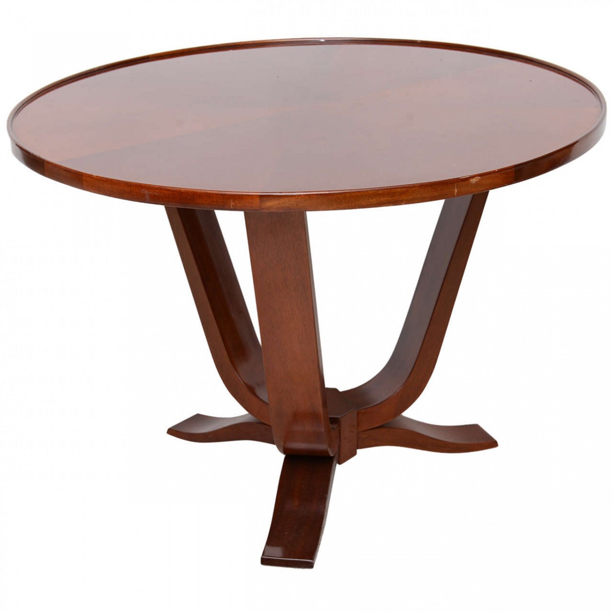 Late art deco mahogany occasional table