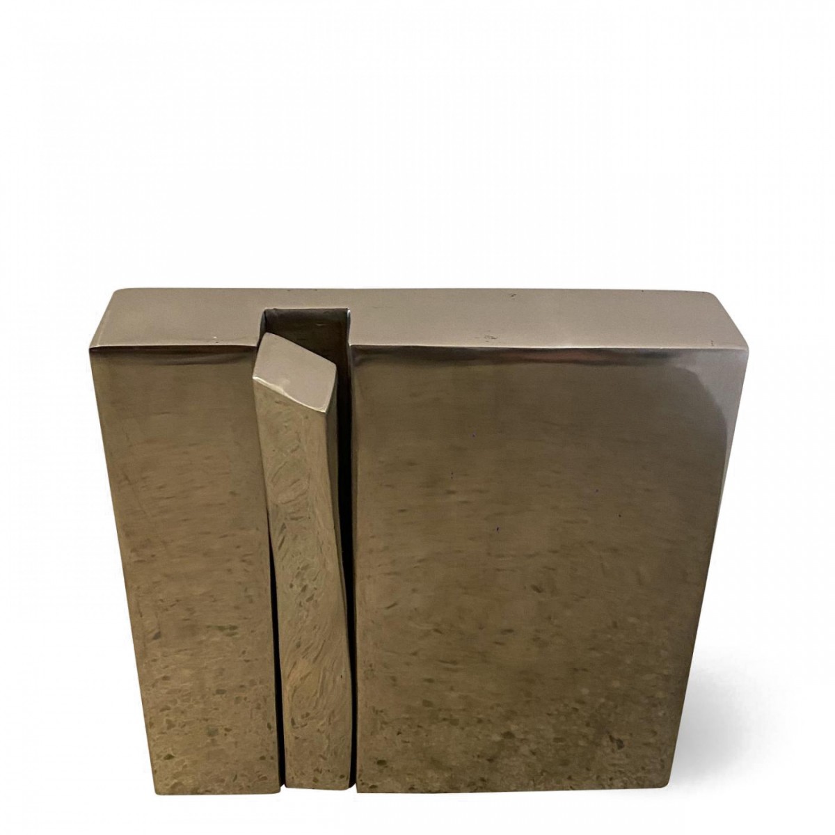 French modern polished steel sculpture emile gilioli