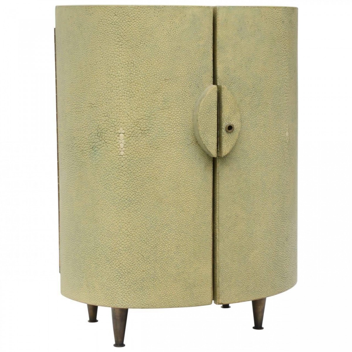 R y augousti shagreen covered jewelry cabinet