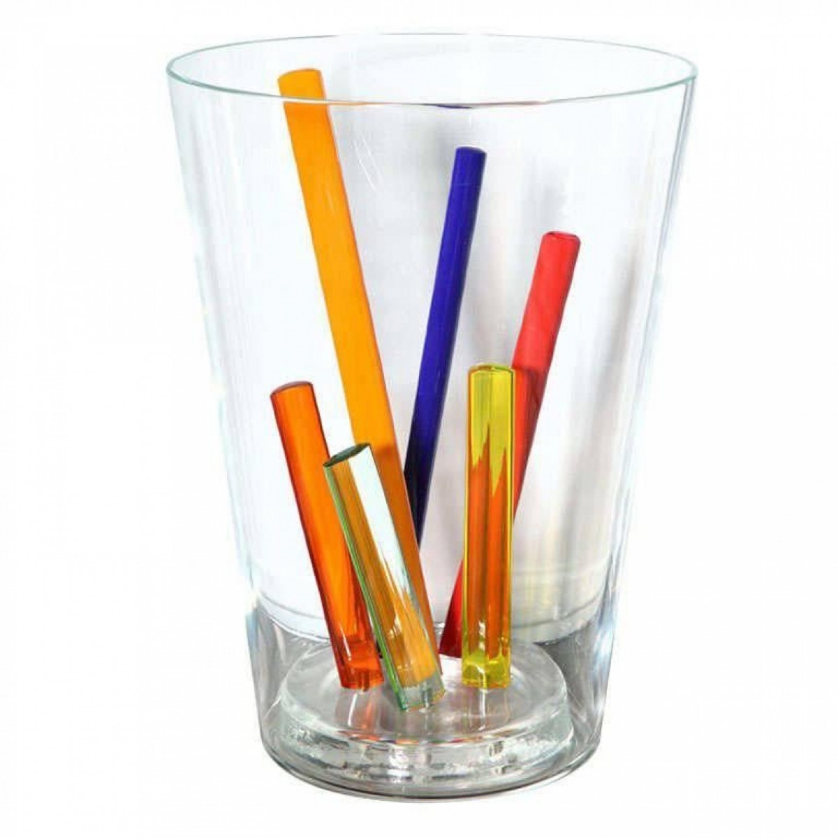 Attributed to ettore sottsass glass centerpiece vase or sculpture