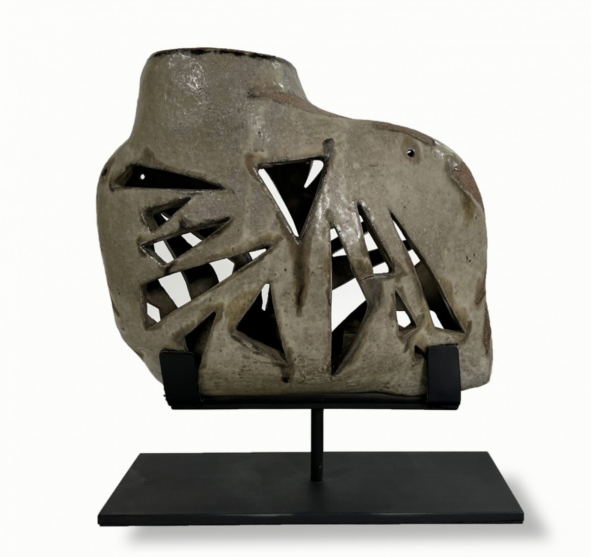 Organic form ceramic sculpture