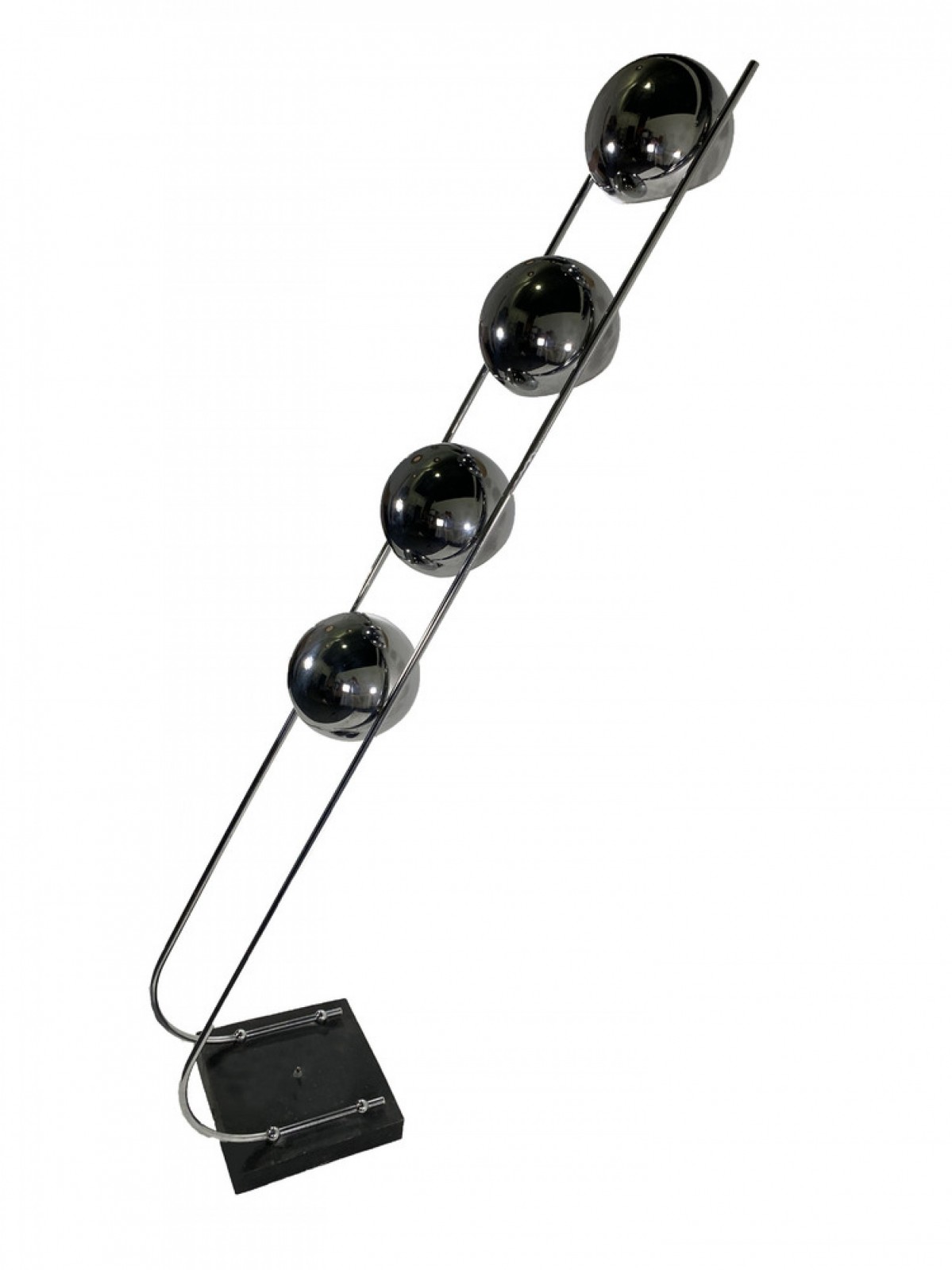 Modern chrome floor lamp