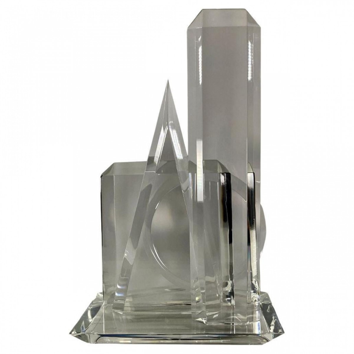 American modern lucite tabletop sculpture van teal