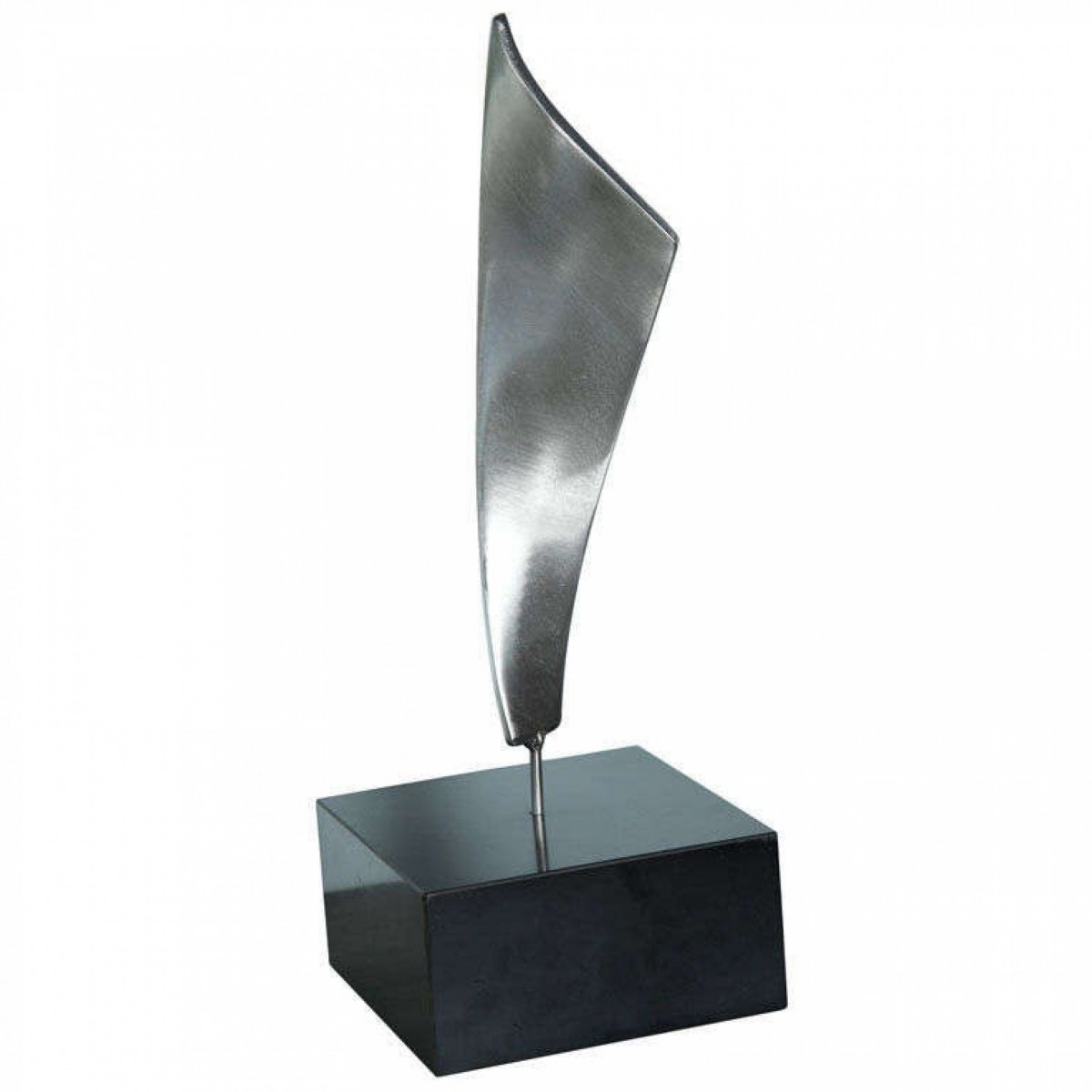 Kafka stainless steel sculpture on base