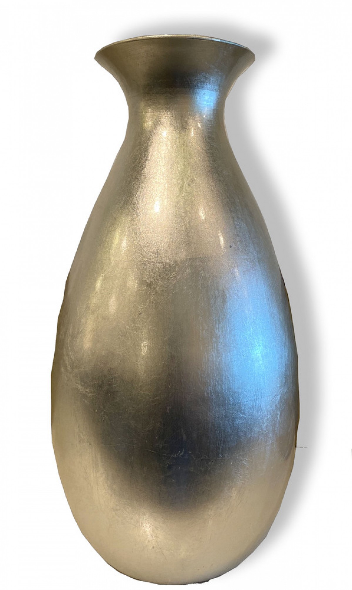Modern baum ceramic silver leaf vase
