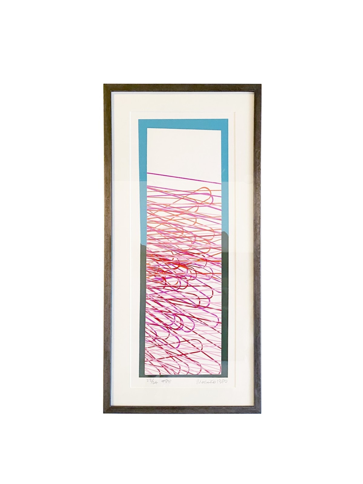 Japanese abstract expressionist serigraphs signed numbered mashiko f