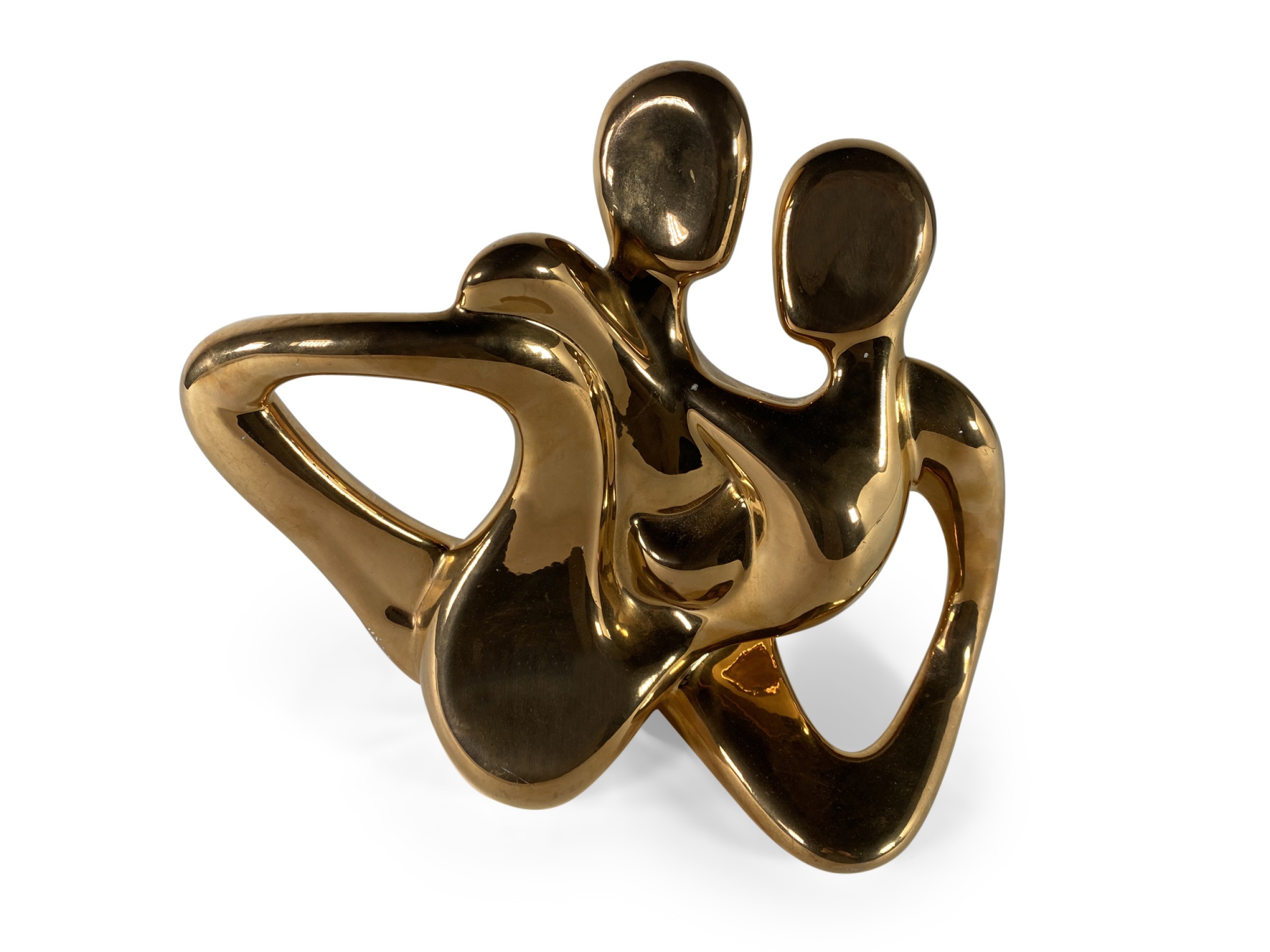 American modern ceramic gold glaze intertwined couple jaru