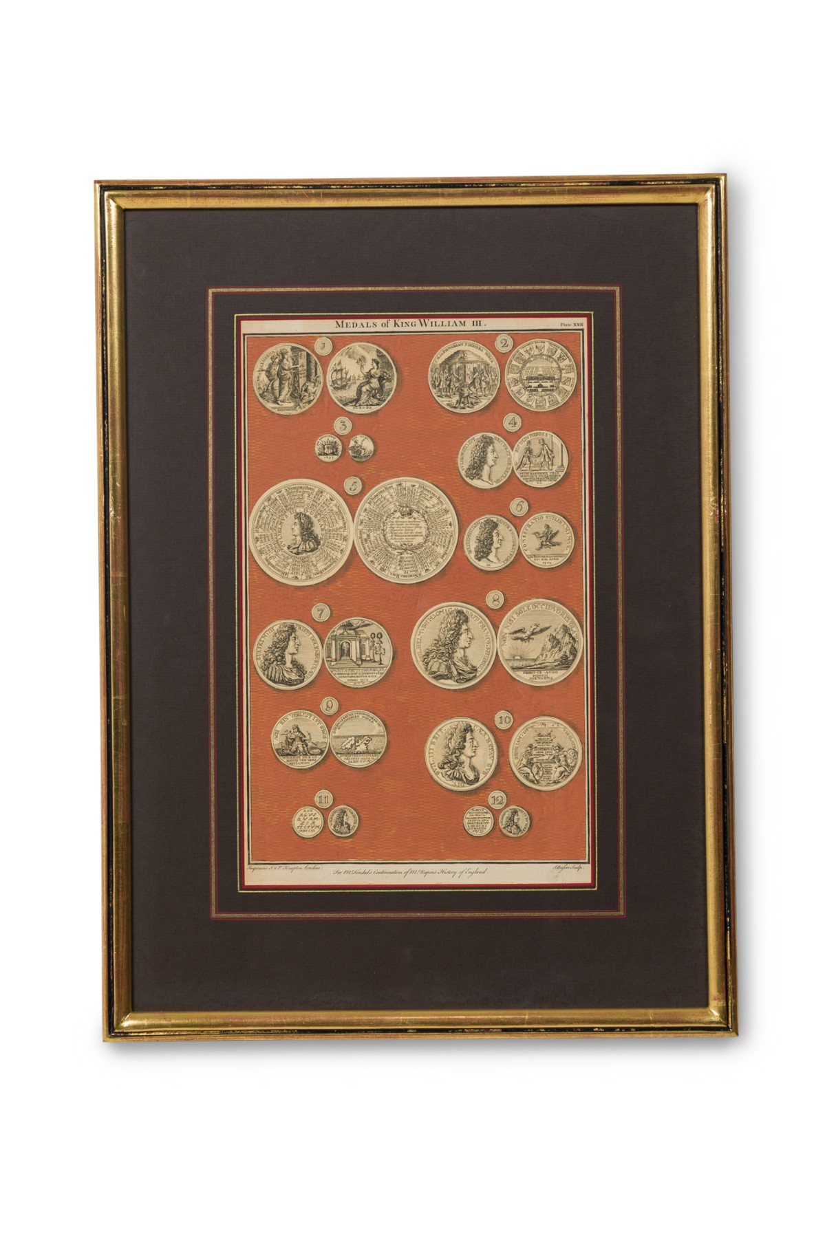 English engraving of medals associated with king william iii 3
