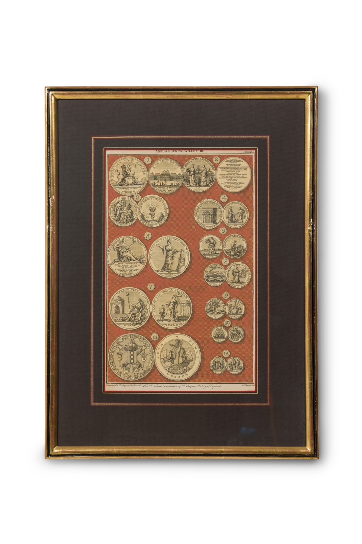 English engraving of medals associated with king william iii 4