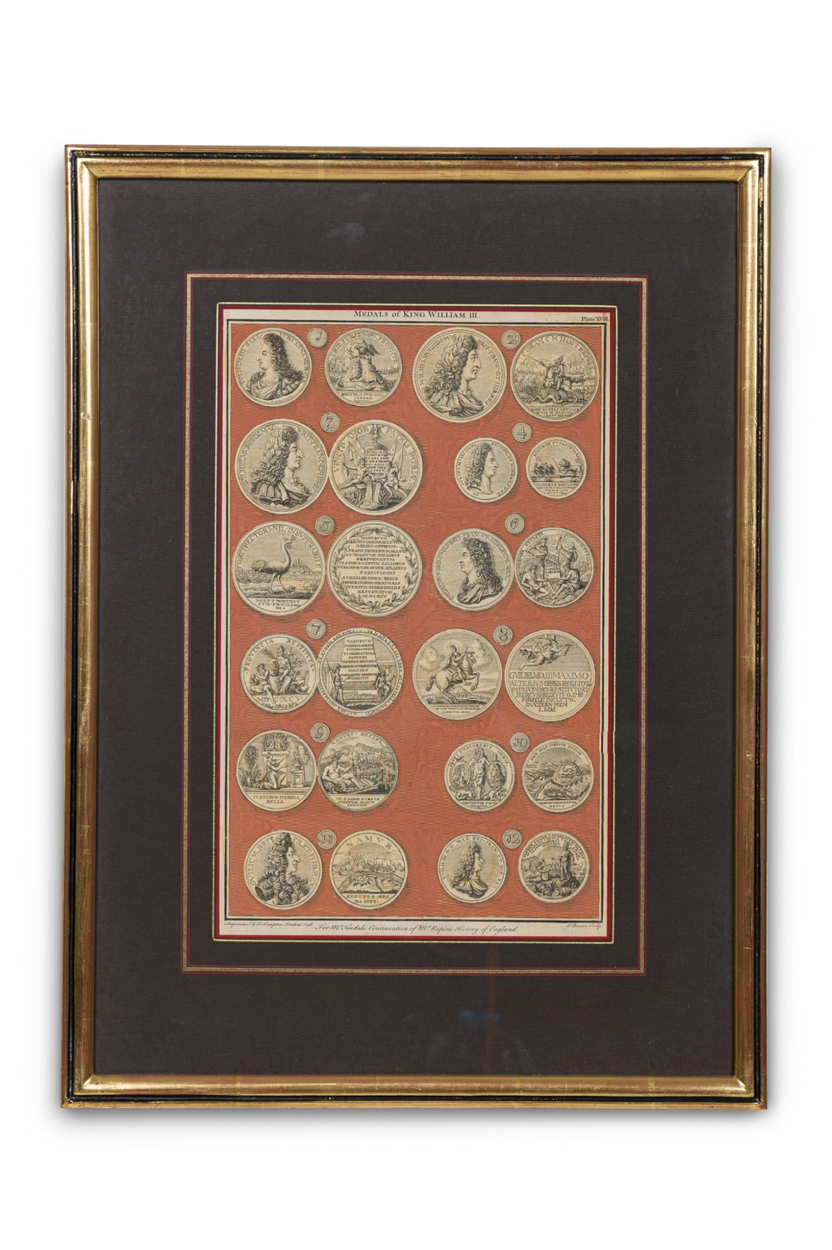 English engraving of medals associated with king william iii 5