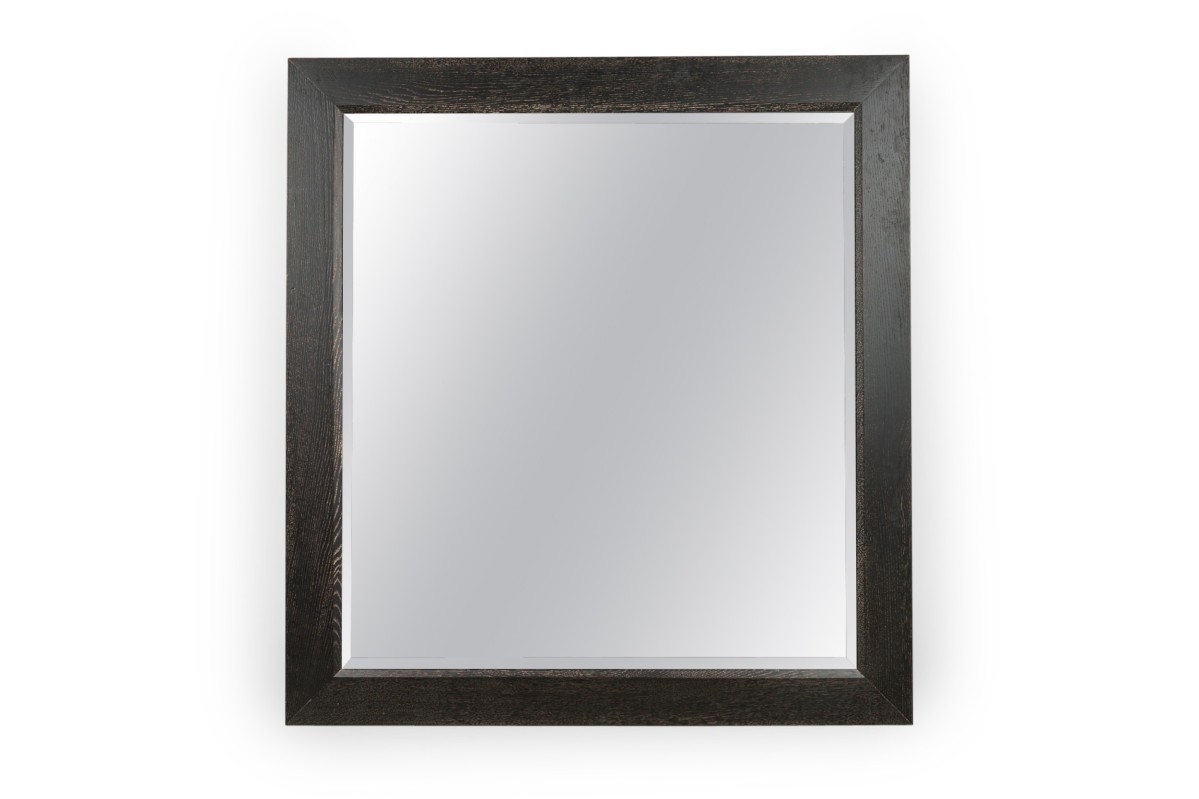 American mid century jamie herzlinger ebonized wall mirror 