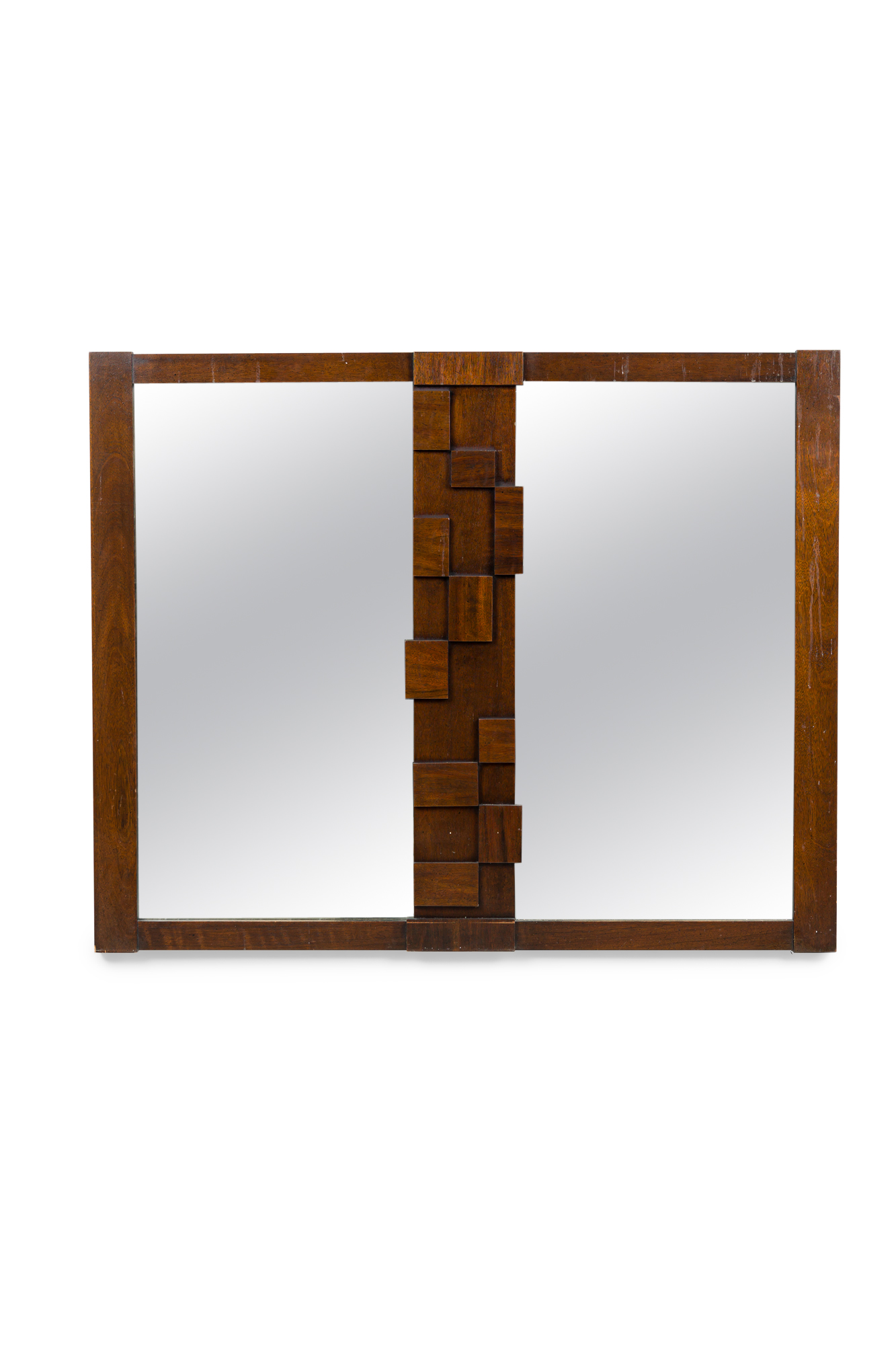 American mid century cubist mirror