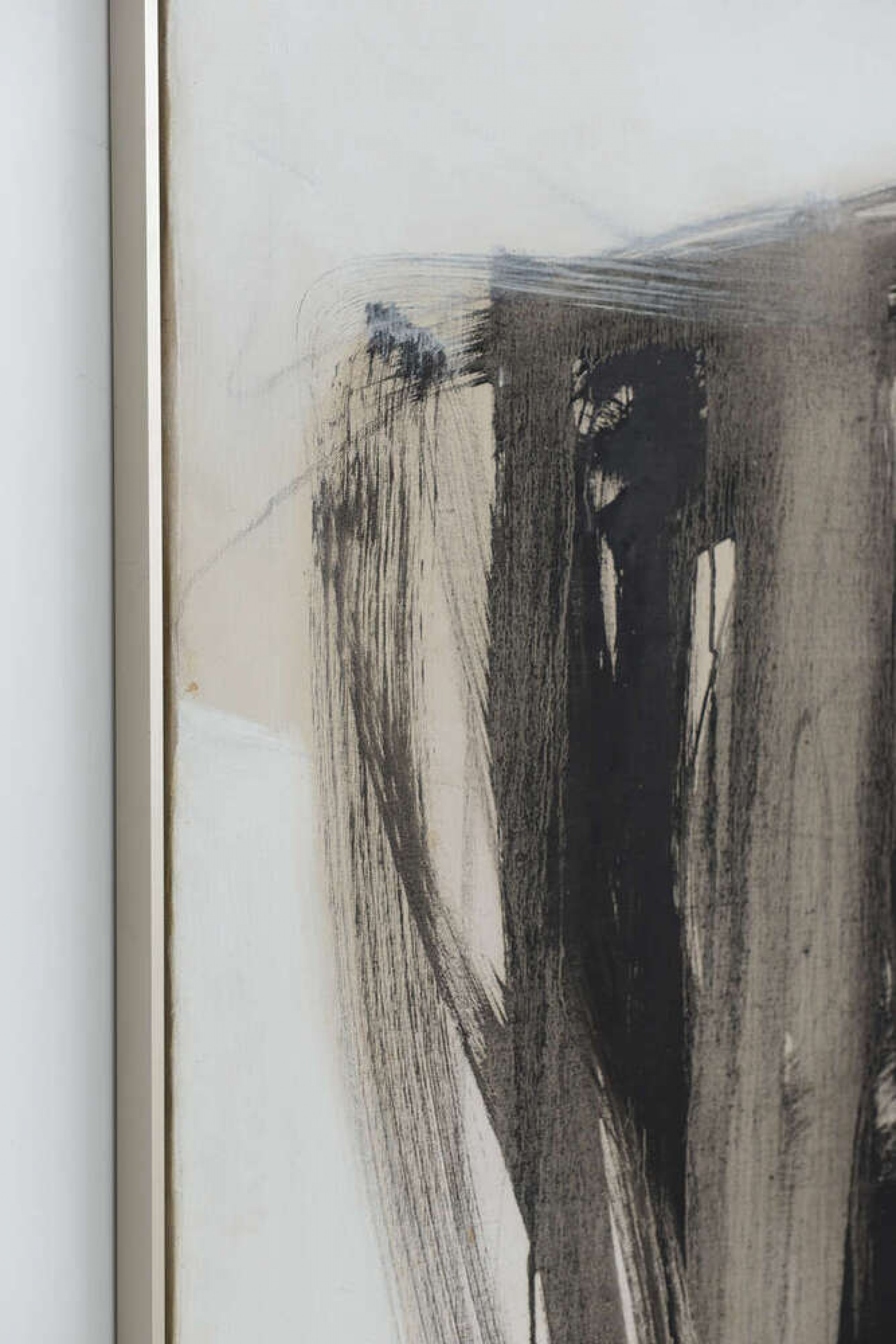 Mid century cuban framed abstract oil painting on canvas