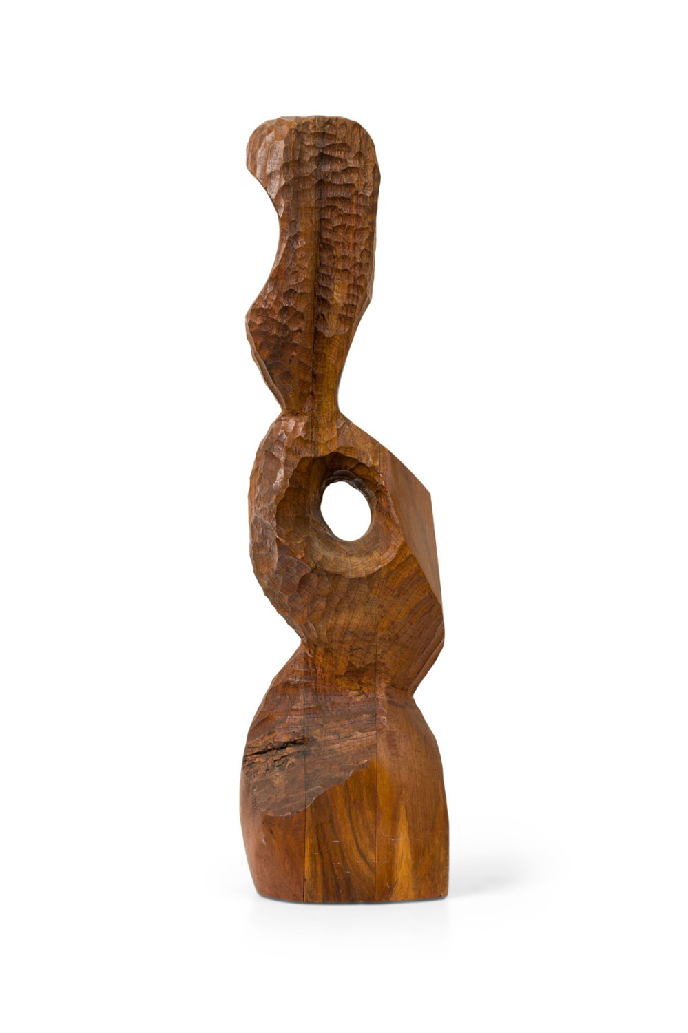 Contemporary abstract wood sculpture 