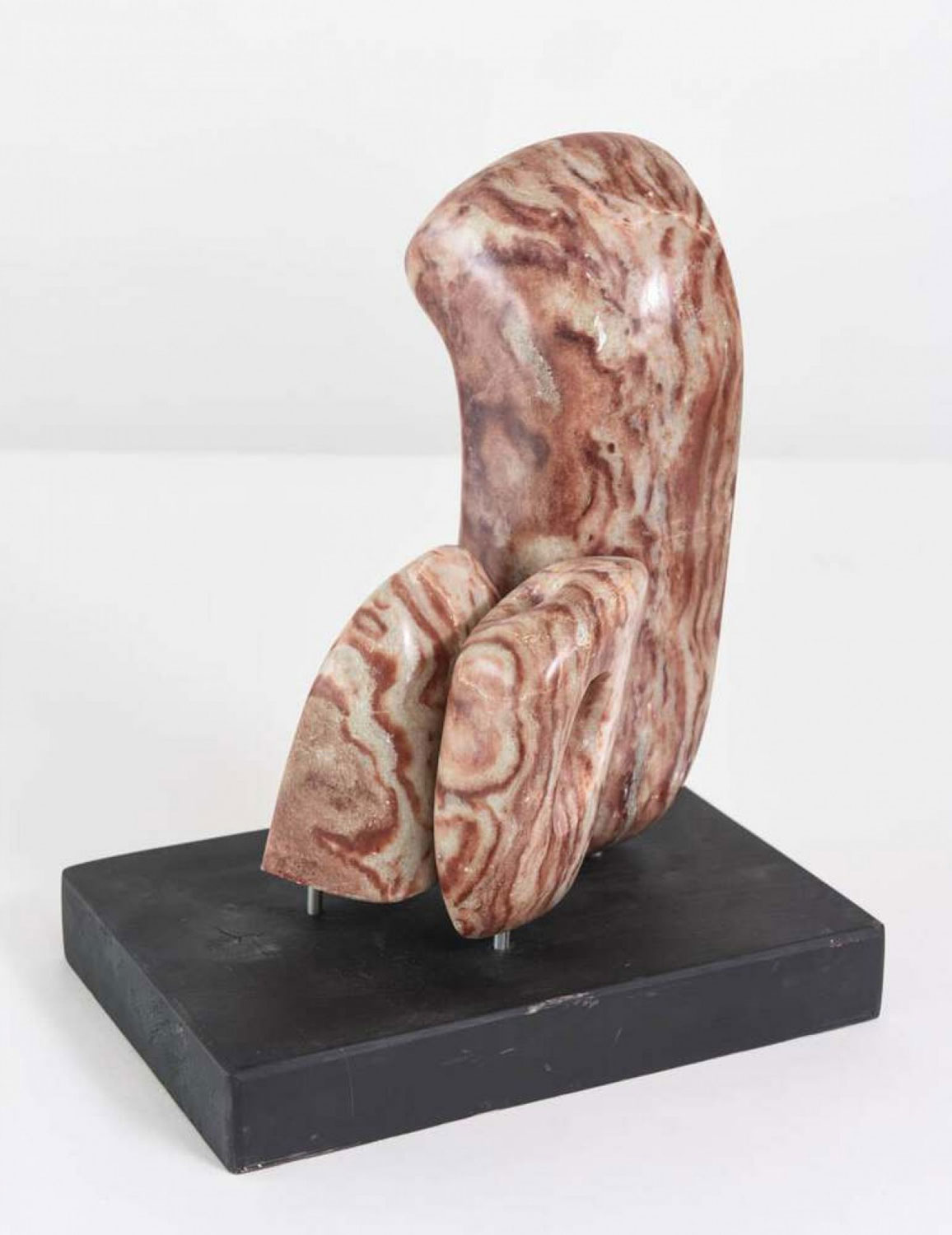 Mid century italian modern abstract sculpture on base