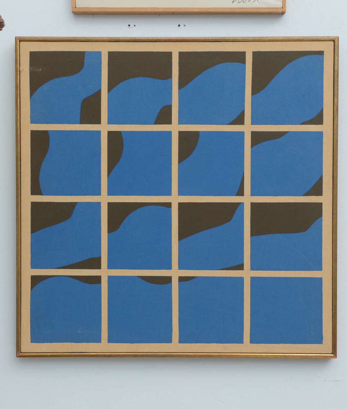 Ernest trova american contemporary silkscreen on canvas titled canto profile sections ii 1970