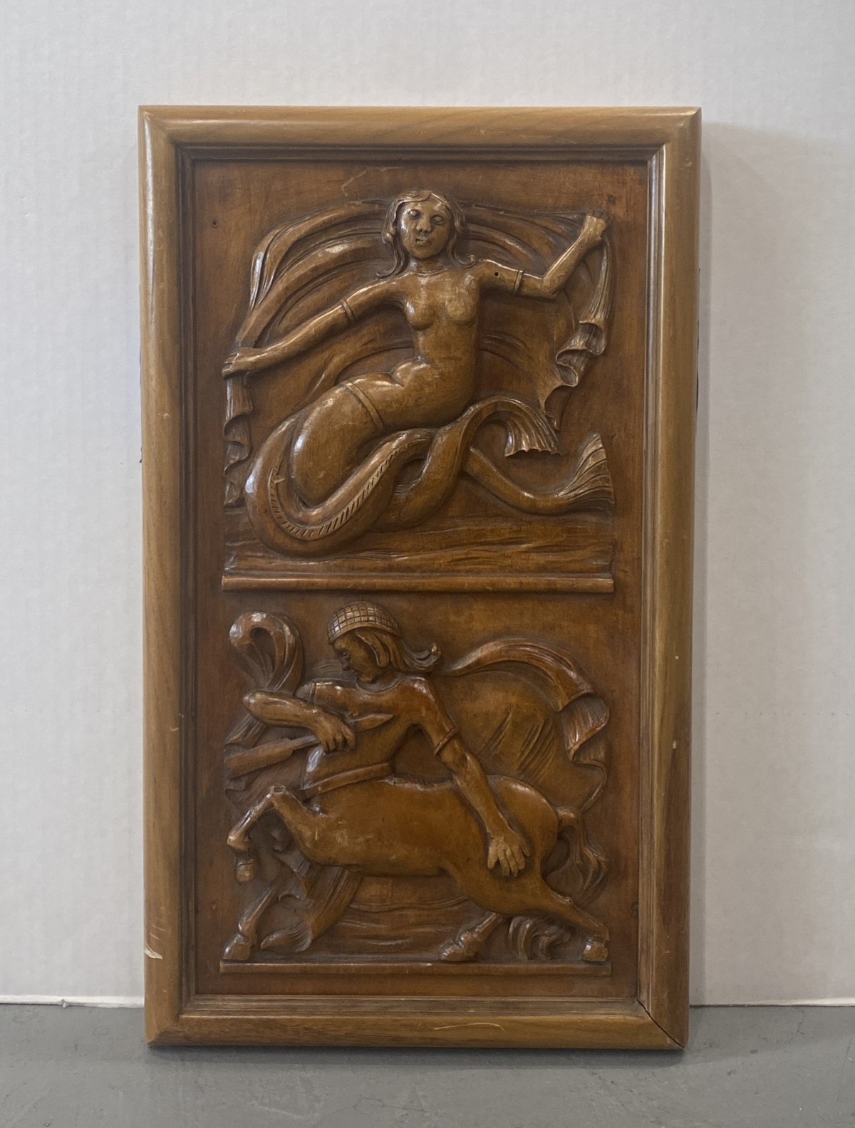 Wall plaque 2 depictions centaur