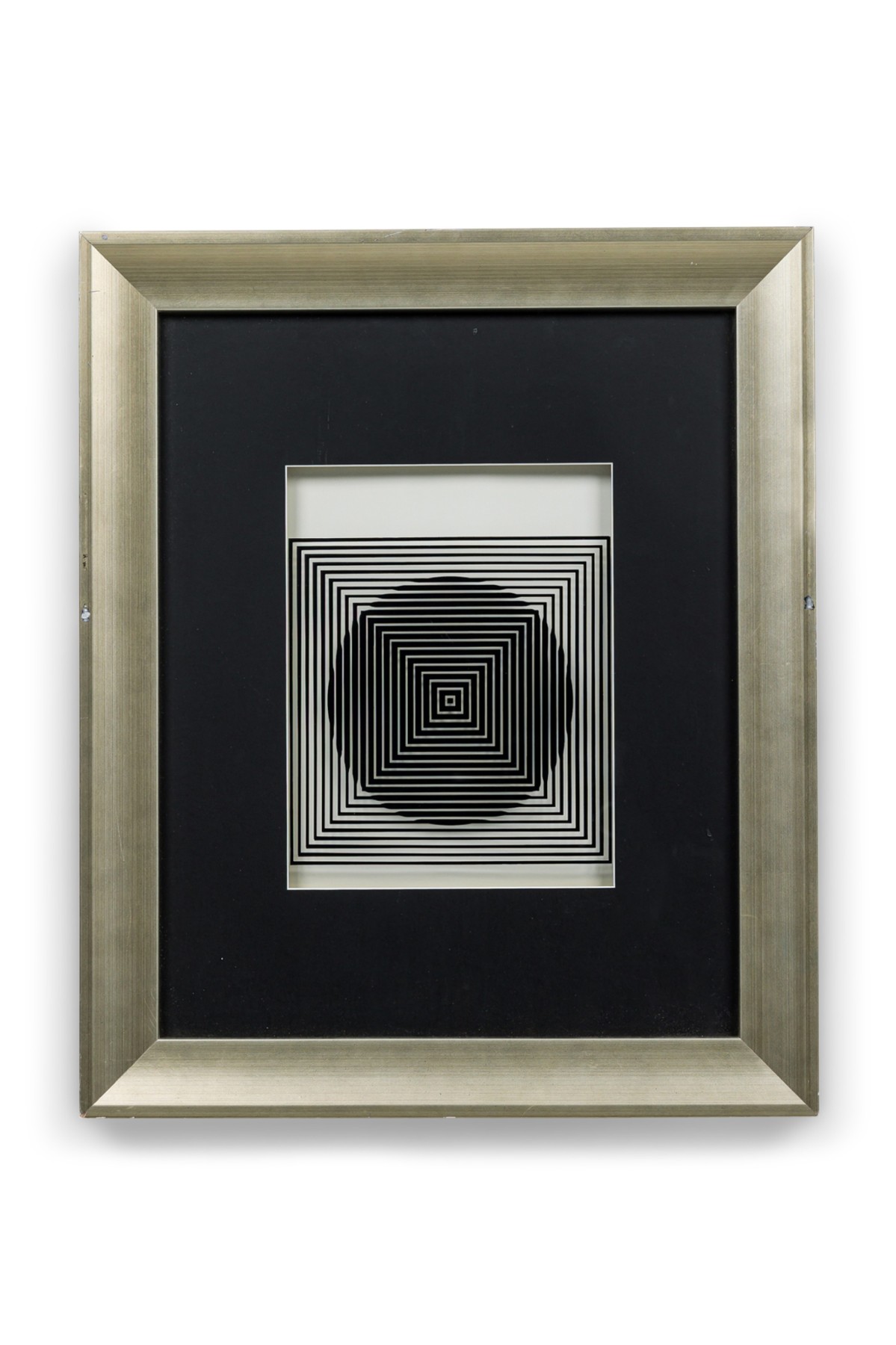 Victor vasarely mid century hungarian french op art lenticular serigraph a